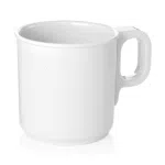 Becher Set, 250 ml, weiß, Set á 12 Stück, Melamin - 9366025 - 9366025