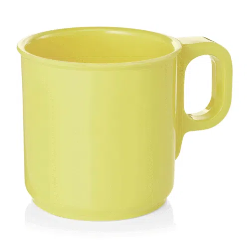 Becher Set, 250 ml, gelb, Set á 12 Stück, Melamin - 9366029 - 9366029