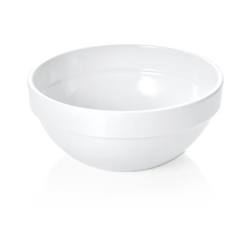 Schale Set, 0,37 ltr, Ø 12 cm, weiß, Set á 6 Stück, Melamin - 9738120 - 9738120