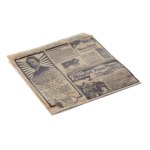 Takeawaytüte Times Brown Set WRAP & GO, 17 x 18 cm, Set á 1000 Stück, 2-seitig geöffnet, Fettpapier - 9996118 - 9996118