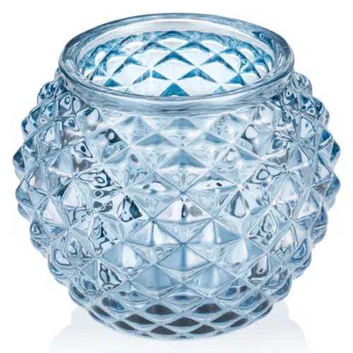 Ball Steel Blue YUYU - Ø 7,5 cm - Höhe 6 cm - Glas - 4116007 - 4116007