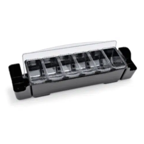 Zutatenbehälter, mit 6 Einsätzen à 0,7 ltr., 57 x 15 x 18 cm, ABS Kunststoff, Polycarbonat - 1464206 - 1464206 Zutatenbehälter, mit 6 Einsätzen à 0,7 ltr., 57 x 15 x 18 cm, ABS Kunststoff, Polycarbonat - 1464206 - 1464206