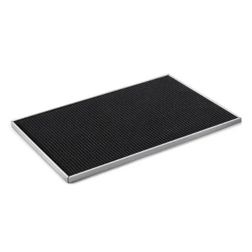 Barmatte mit Edelstahlrahmen - 48.5 x 33 x 2 cm - Gummi - Chromstahl 18/0 - 9998485 - 9998485 Barmatte mit Edelstahlrahmen - 48.5 x 33 x 2 cm - Gummi - Chromstahl 18/0 - 9998485 - 9998485