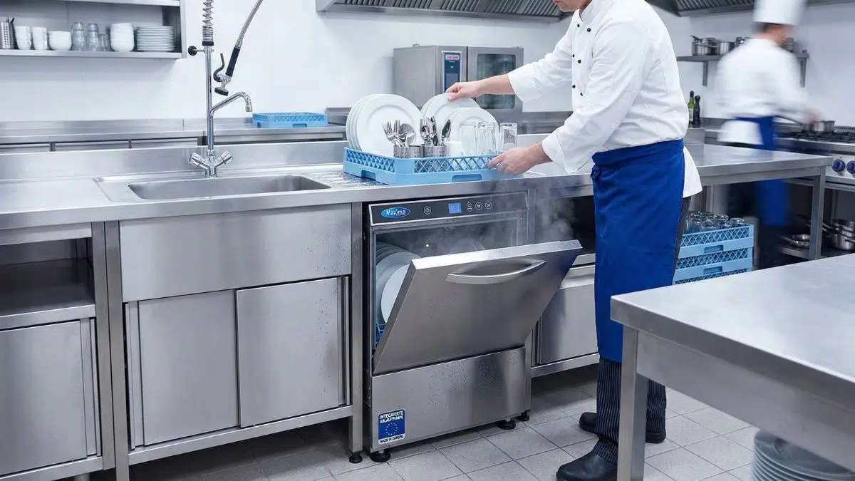 Gastro Spülmaschine mit Ablaufpumpe
