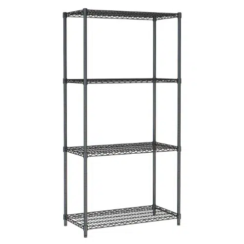Combisteel Wandbretter 4 levels 900 schwarz Selbstmontage - 7530.0025 - 7530.0025