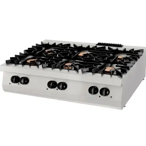 Gas Gastro Kochfeld - 6 Brenner - Dreifache Einheit - 90 cm Tief - Maxima 09398519
