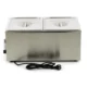 Gastro Bain Marie - mit Wasserhahn- inkl. 2 x 12 GN Set - Elektrisch Maxima 09300010