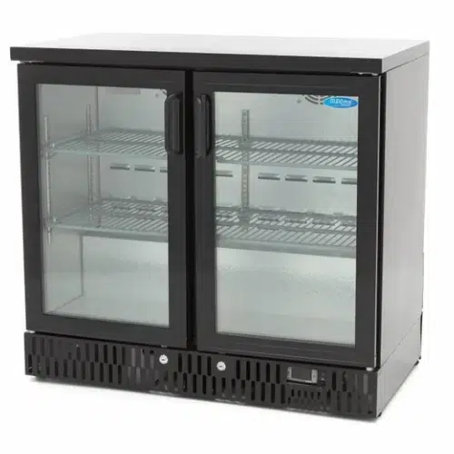 Maxima Gastro Getränke Kühlschrank - 2 Scharnier -Türen - 4 verstellbare Regale - 09400905 - 09400905