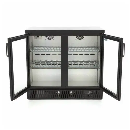 Maxima Gastro Getränke Kühlschrank - 2 Scharnier -Türen - 4 verstellbare Regale - 09400905 - 09400905
