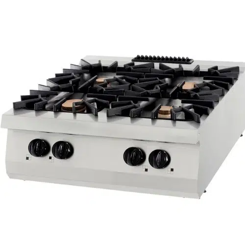 Gastro Kochfeld - 4 Brenner - Doppeleinheit - 90 cm Tief - 40 kW - Gas - Maxima 09398517