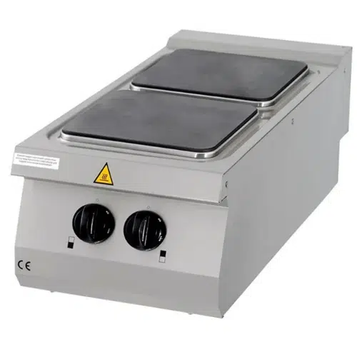 Maxima Gastro Elektro Kochfeld - 2 Brenner - Einzeleinheit - 90 cm Tief - 09398535 - 09398535