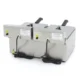 Maxima Gastro Fritteuse - 2 x 11 liter - 2 Körbe - Bis zu 2.8 kg Pommes Frites - B570xT475xH350 mm - 09365227