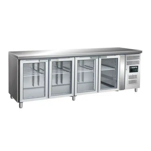 Saro Kühltisch 4 Glastüren - Modell GN 4100 TNG - 323-3154 - 323-3154